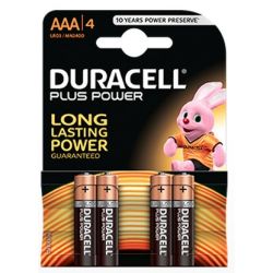 Batteries Duracell Plus Power LR03 AAA